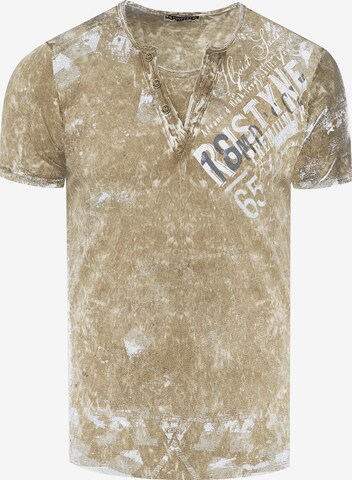 Rusty Neal T-Shirt in Beige: Vorderseite