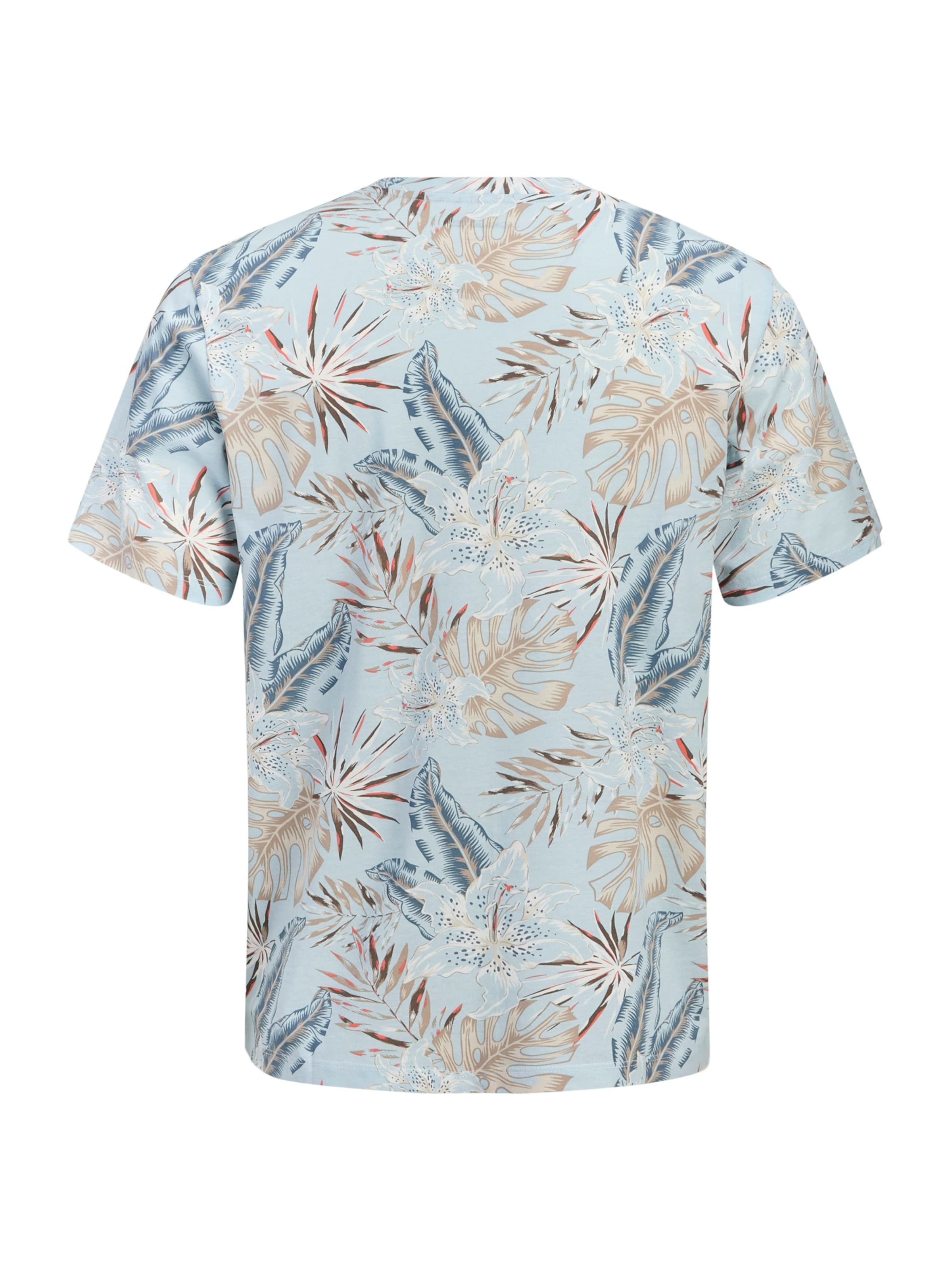 JACK & JONES Bluser & t-shirts 'JJHONOLULU' i blå