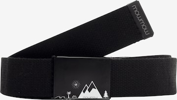Mowmow - Cinturón deportivo 'MowMow Belt - Canvas - Aluminum Buckle - 125 cm - Men - Women - Black' en negro: frente