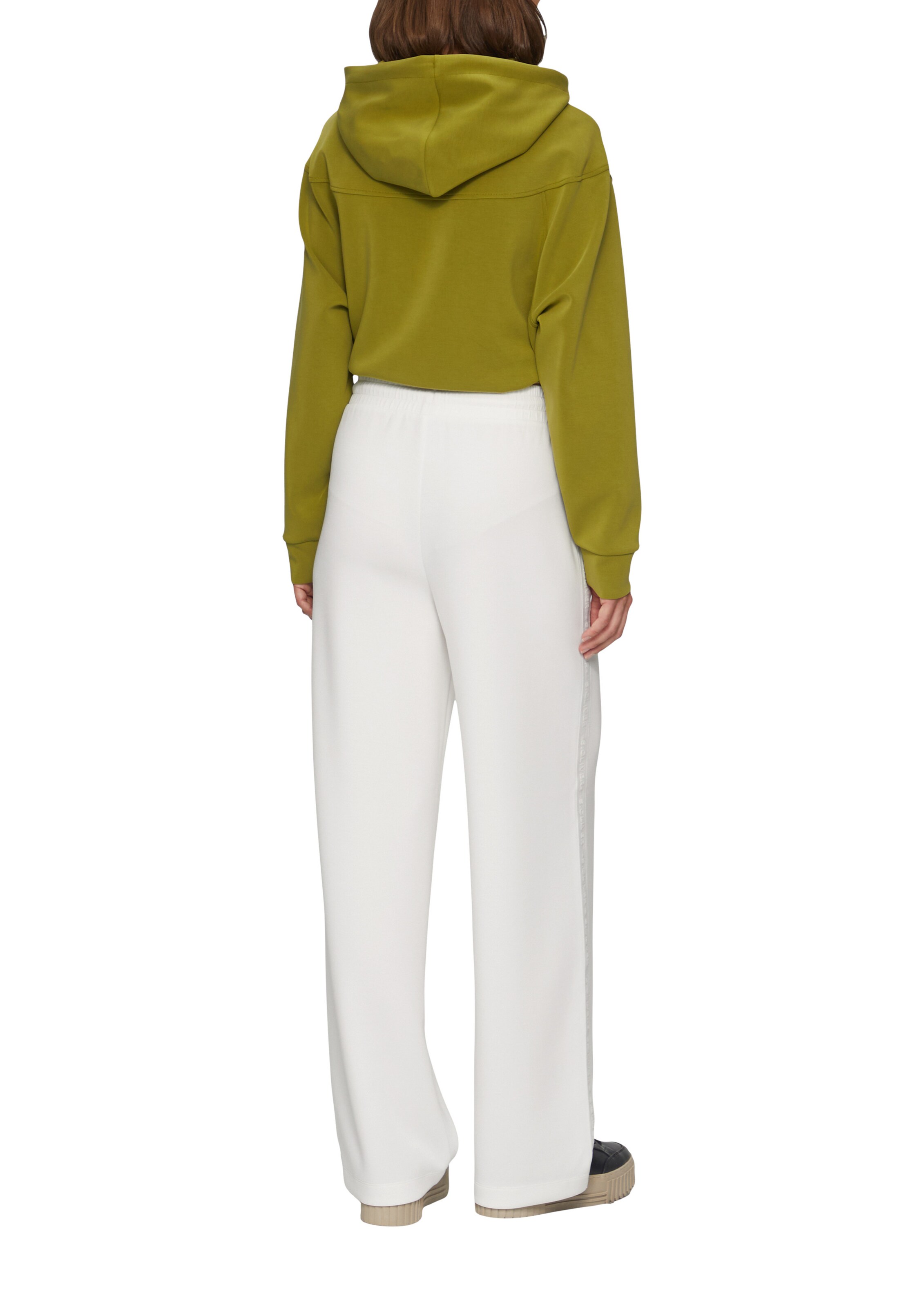 s.Oliver Wide Leg Hose in Weiß