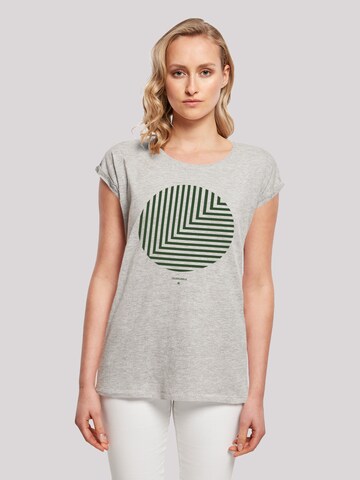 T-shirt 'Geometrics' F4NT4STIC en gris : devant