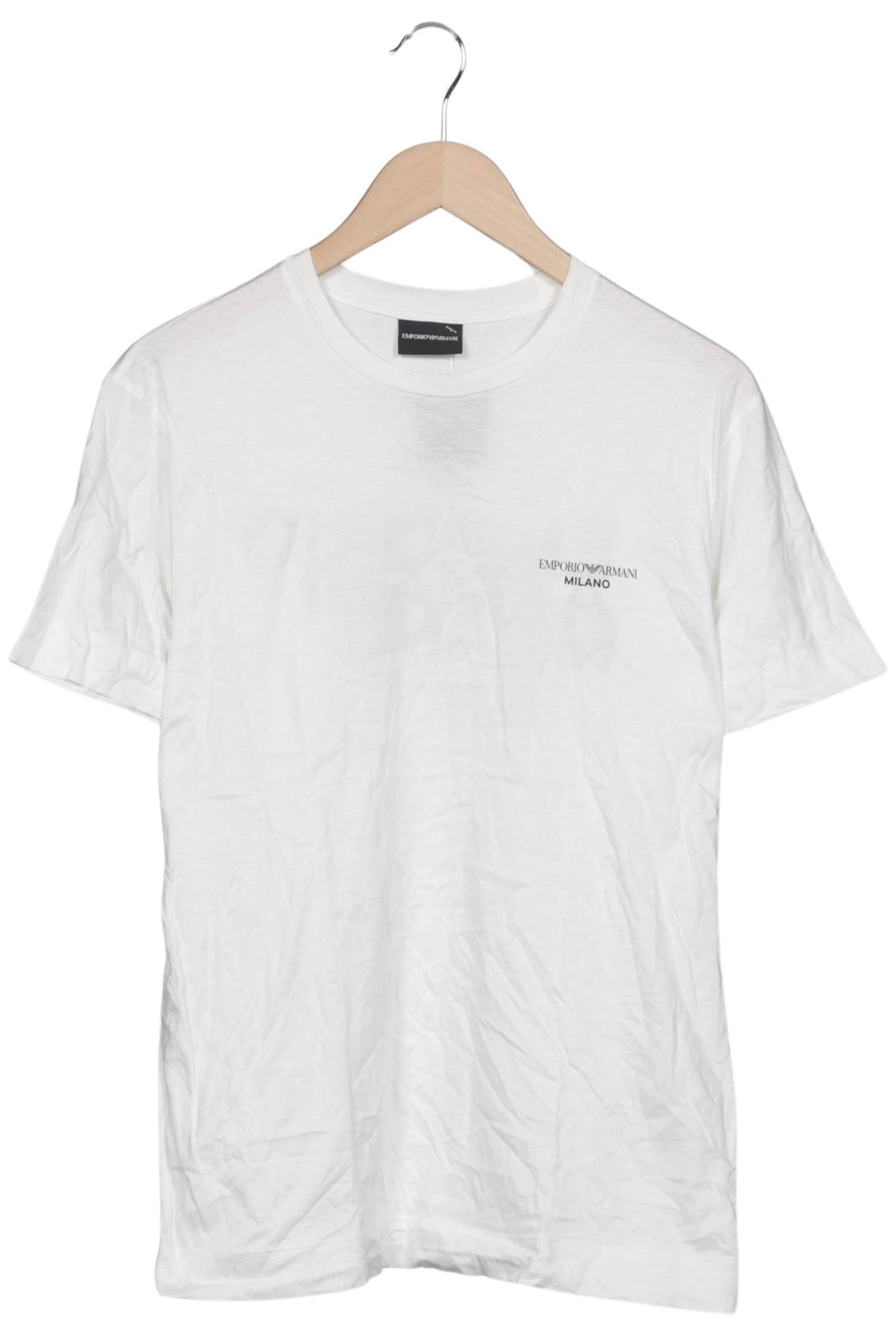 Emporio Armani T-Shirt L in Weiß: Vorderseite