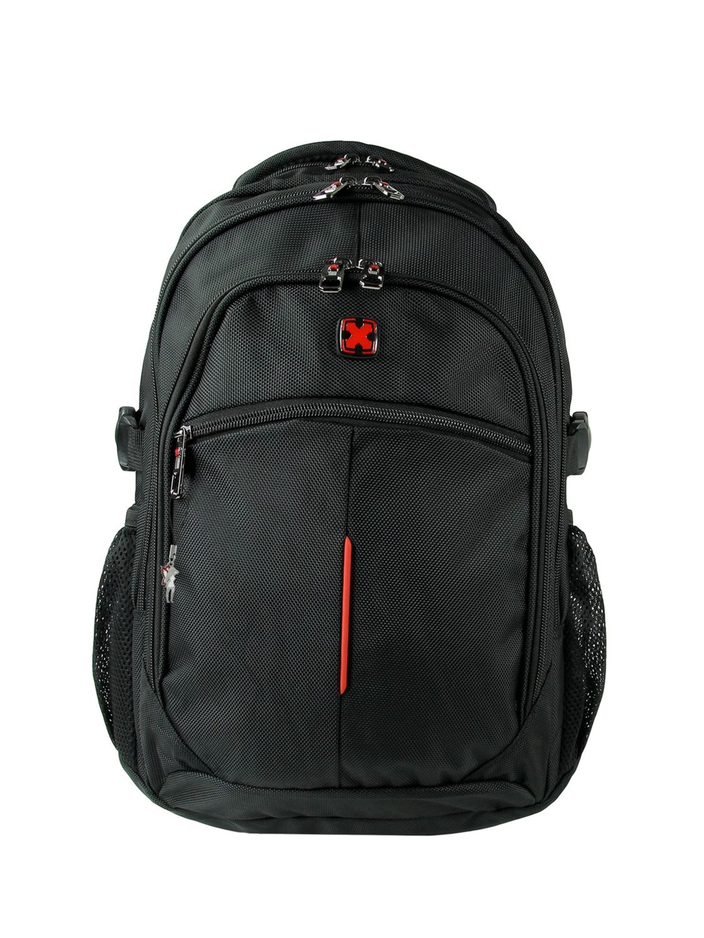 Travel N Meet Backpack in Black: front