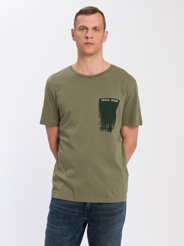 Cross Jeans Shirt in Green: front