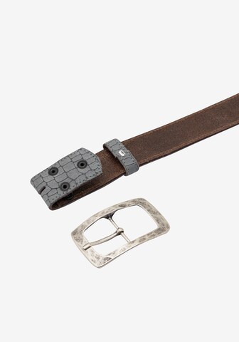 RETTUNGSRING by showroom 019° Belt 'Alaska Sangria' in Grey