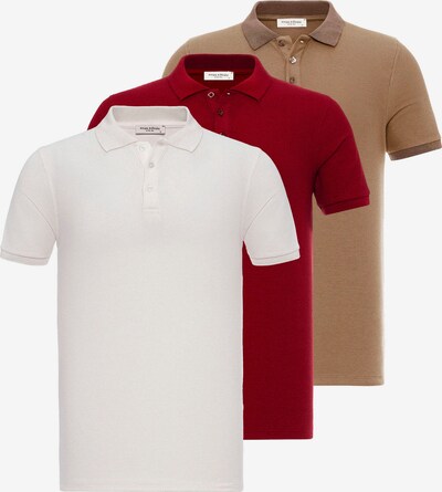 Anou Anou T-shirt i brun / röd / vit, Produktvy