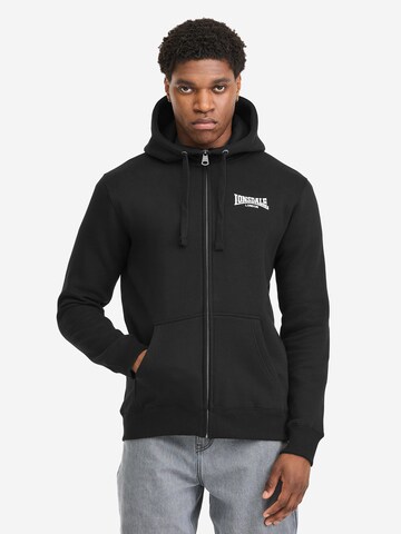 Veste de survêtement LONSDALE en noir : devant