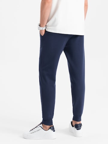 Effilé Pantalon 'PASK-22FW-008' Ombre en bleu