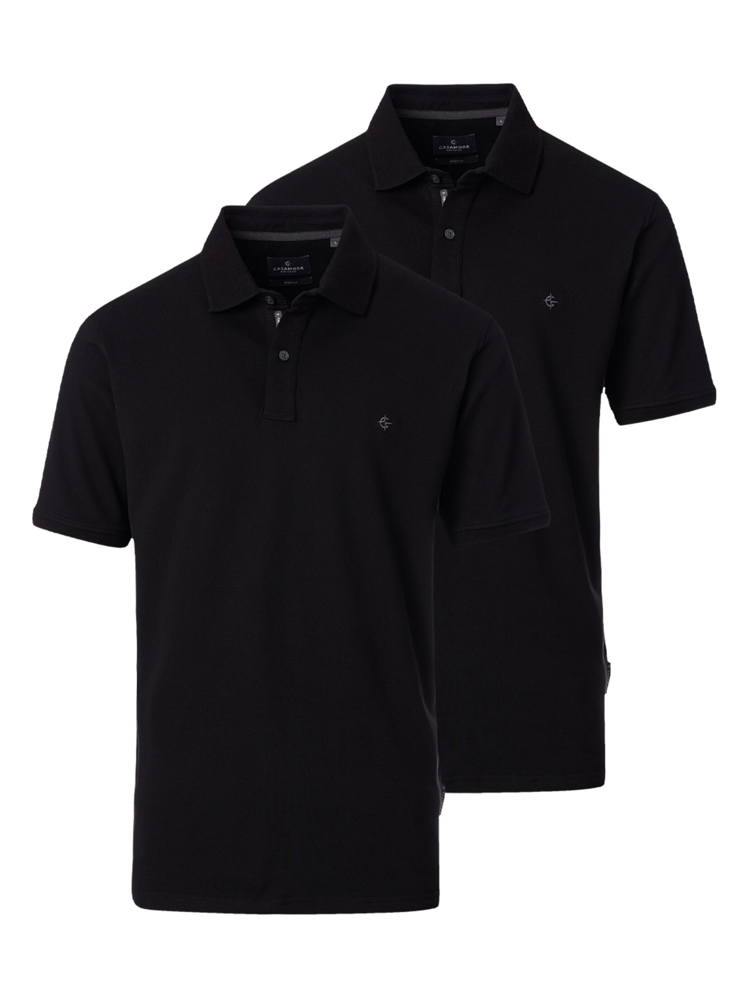 CASAMODA Shirt 'Basic'‌ in Schwarz: Vorderseite