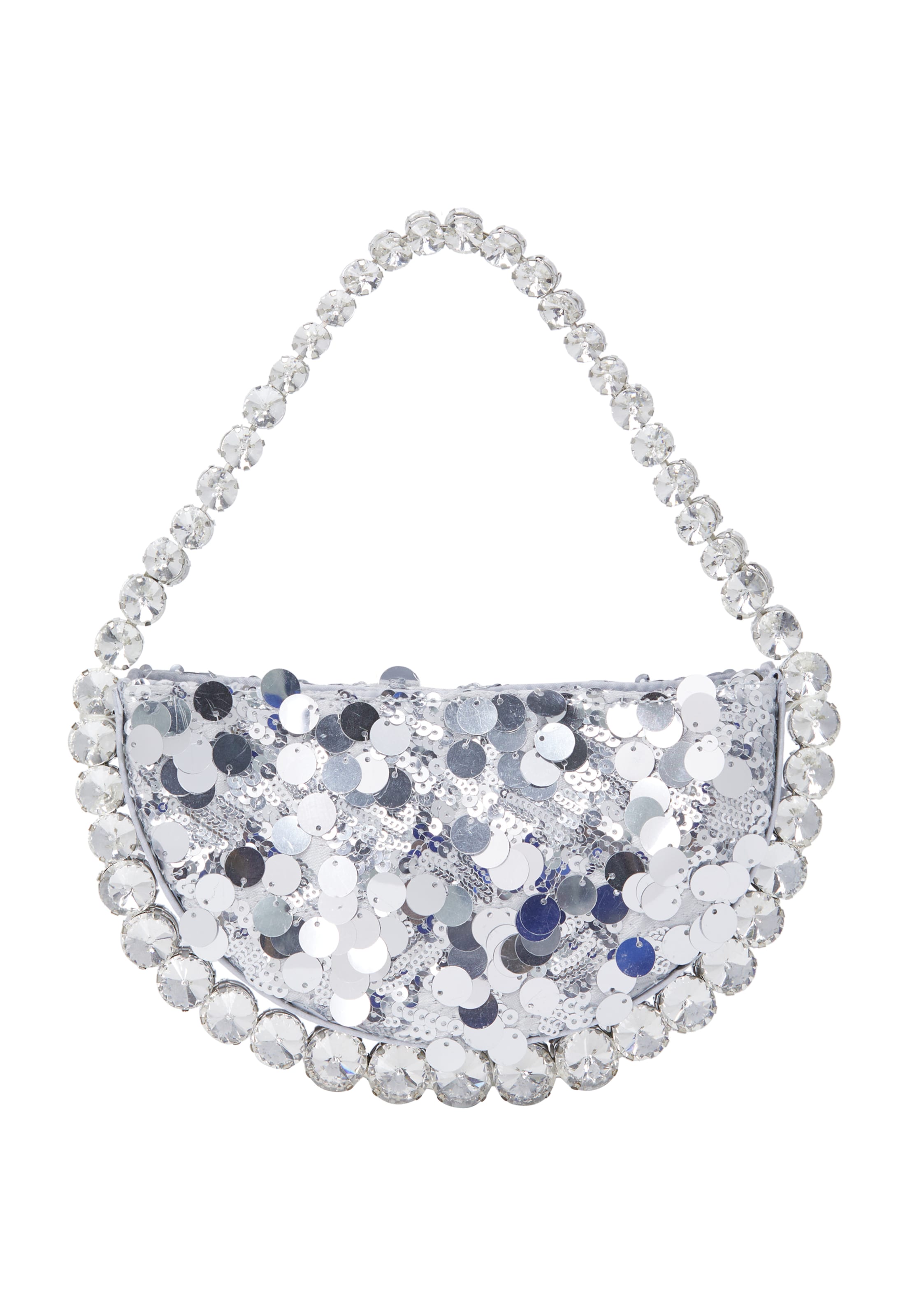 myMo at night Listová kabelka - Strieborná: predná strana