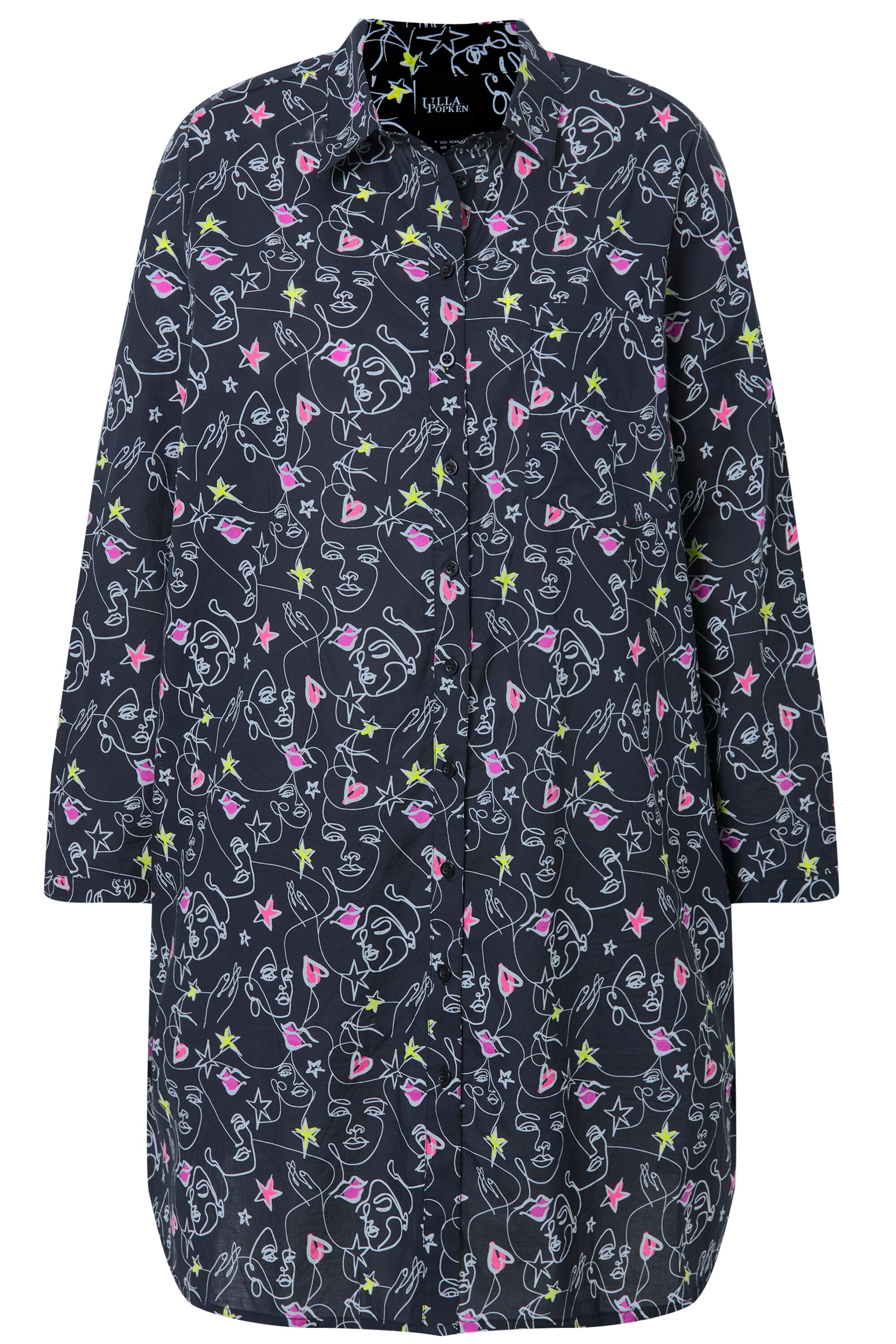 Ulla Popken Bluse in Schwarz: Vorderseite