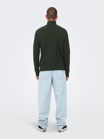 Only & Sons Sweater 'Phil' in Green