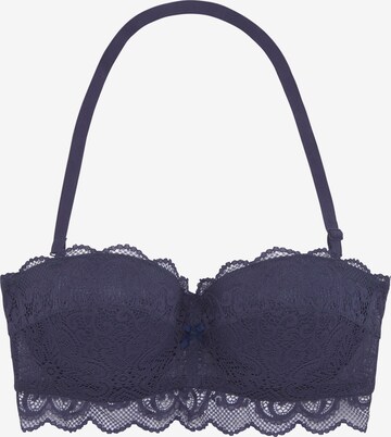 LASCANA Balconette Bra in Blue