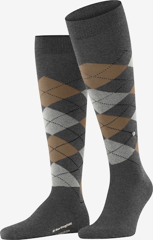 BURLINGTON Knee High Socks 'Edinburgh' in Grey: front