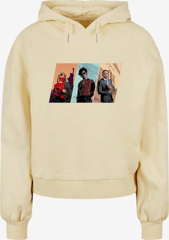 Sweat-shirt ' Grand Trio' Merchcode en jaune : devant