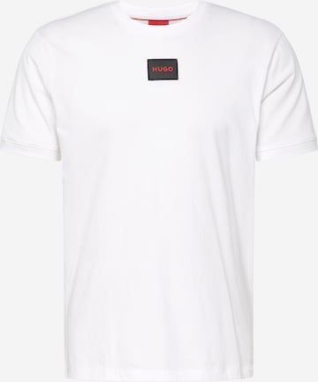 Maglietta 'Diragolino212' di HUGO Red in bianco: frontale