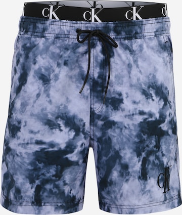 Calvin Klein Swimwear Board Shorts in Black: front