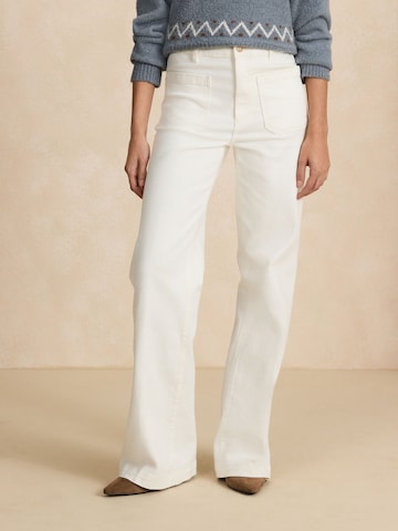 Next Regular Jeans in Wit: voorkant