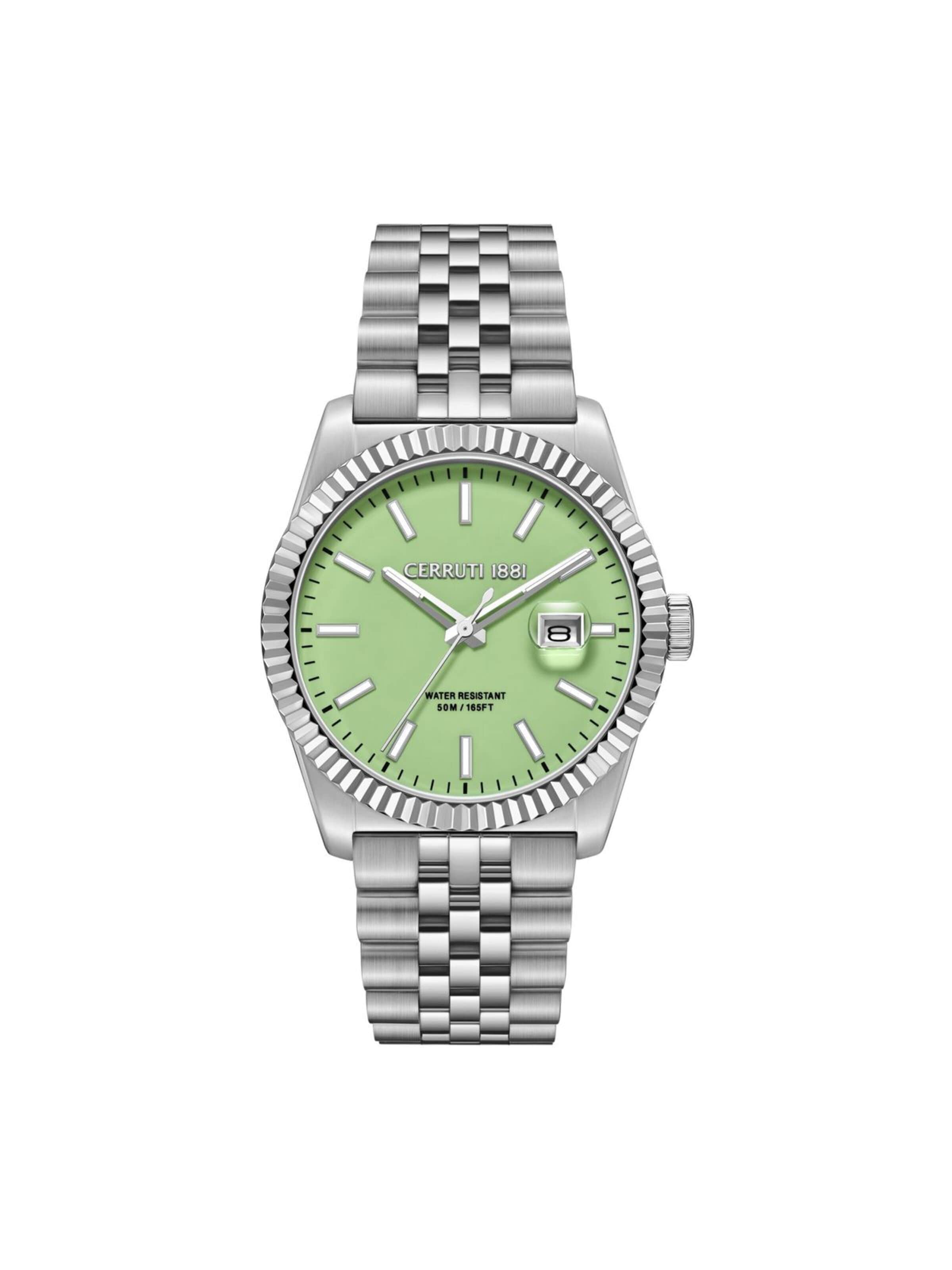 CERRUTI 1881 Zegarek analogowy 'Date watch Chienti' w kolorze srebrny: przód