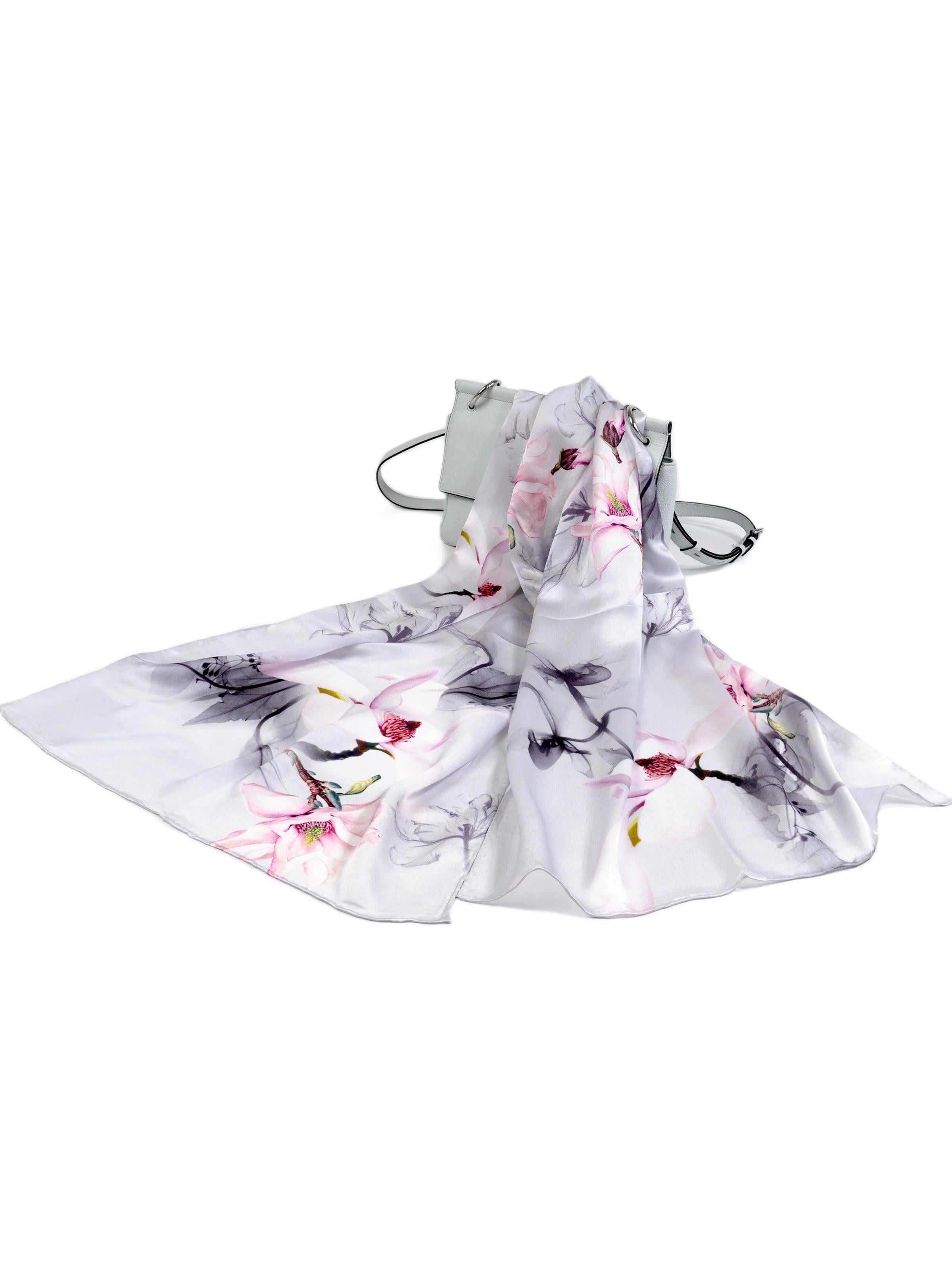 MayTree Wrap 'Seidenschal Magnolie' in Pink