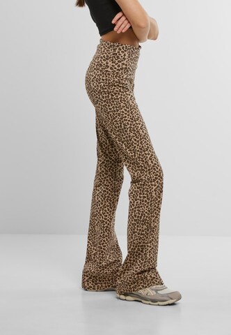 évasé Pantalon DEF en marron