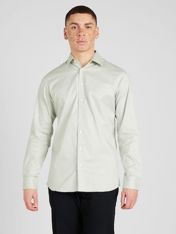 Slim fit Camicia 'Ethan' di SELECTED HOMME in verde: frontale