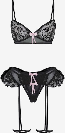 Apatinių komplektai iš Trendyol, spalva – rožių spalva / juoda, Prekių apžvalga