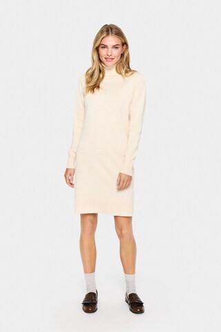 SAINT TROPEZ Knit dress 'Mila' in Beige