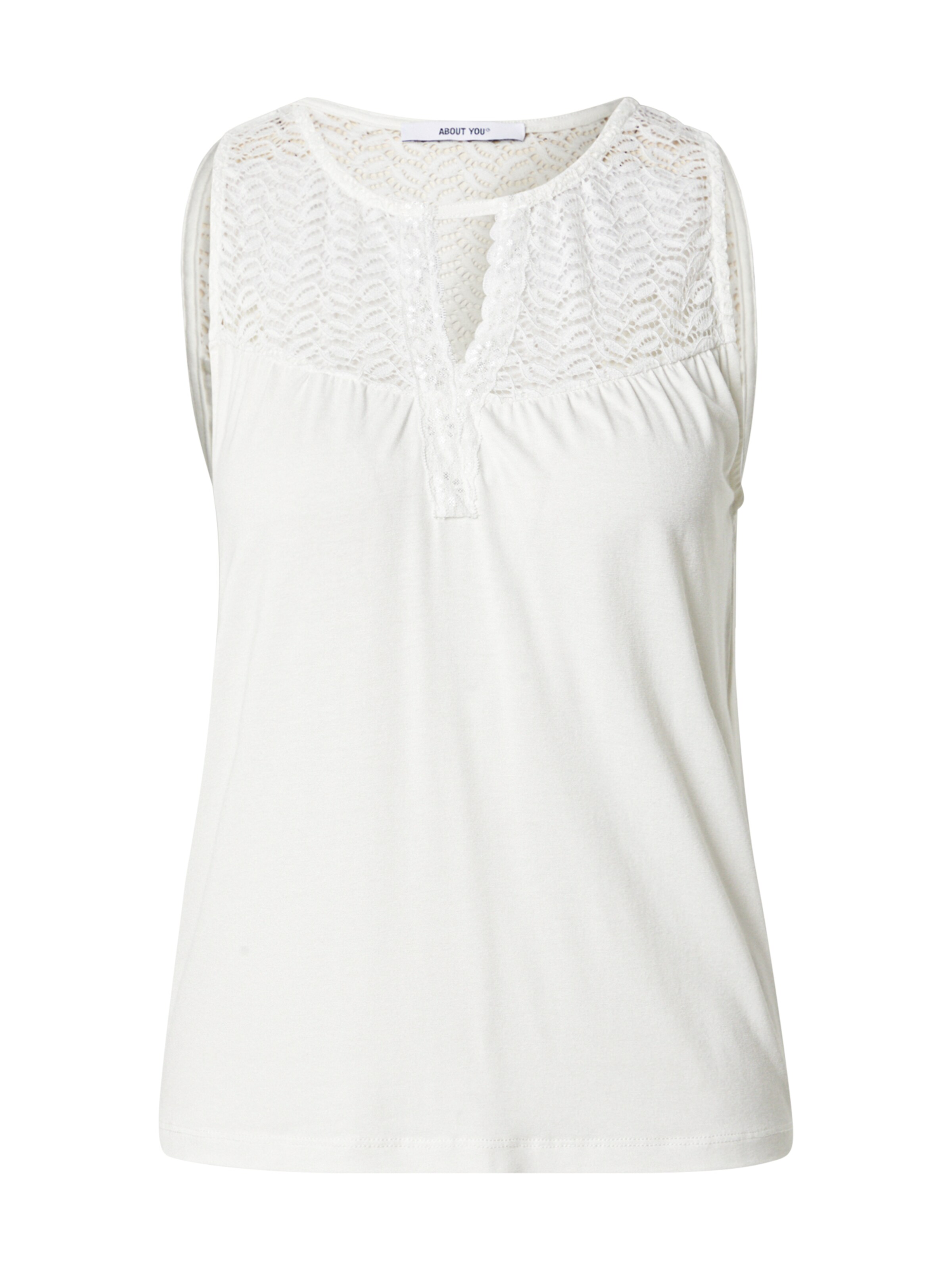 ABOUT YOU - Top 'Giselle' em branco: frente