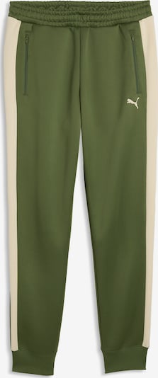 PUMA Sports trousers 'T7 ALWAYS ON' in S/Regular in Beige / Olive, Item view