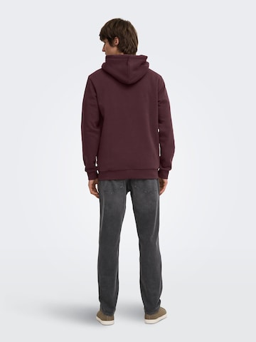 Only & Sons Regular Fit Sweatshirt 'ONSCeres' in Lila