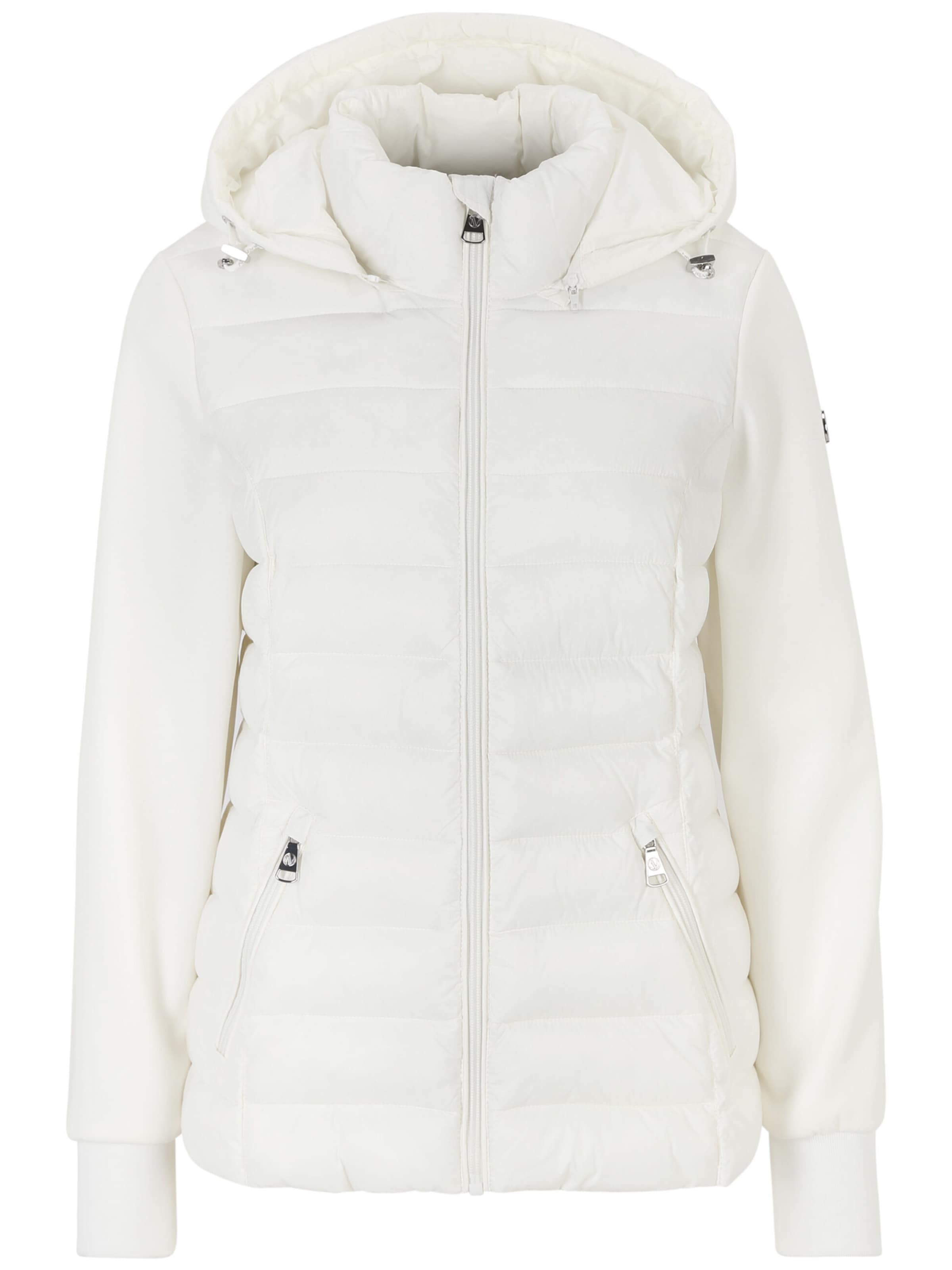 Covered Winterjas 'Sophiaa' in Wit: voorkant