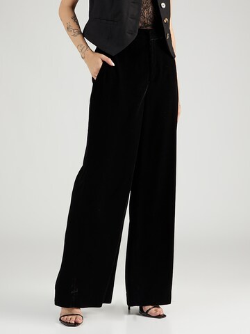 Wide Leg Pantalon 'JINJAY' Lauren Ralph Lauren en noir : devant