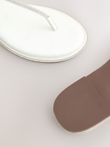 Next T-bar sandals in White