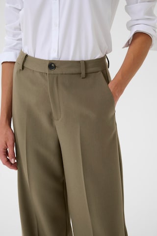 Wide Leg Pantalon à plis 'NinnesaPW' Part Two en vert