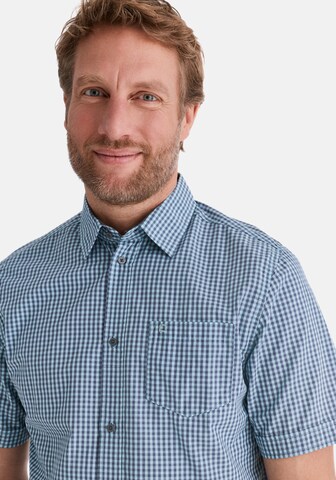 Stooker Men Regular Fit Hemd 'Hudson' in Blau