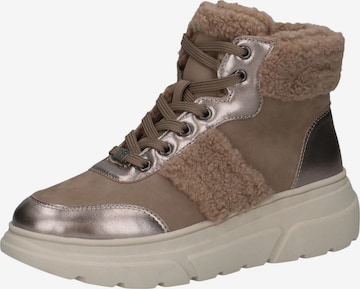 CAPRICE Schnürstiefelette in Braun: Vorderseite