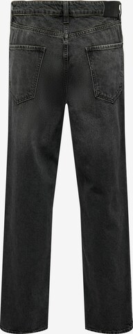 regular Jeans di Only & Sons in nero
