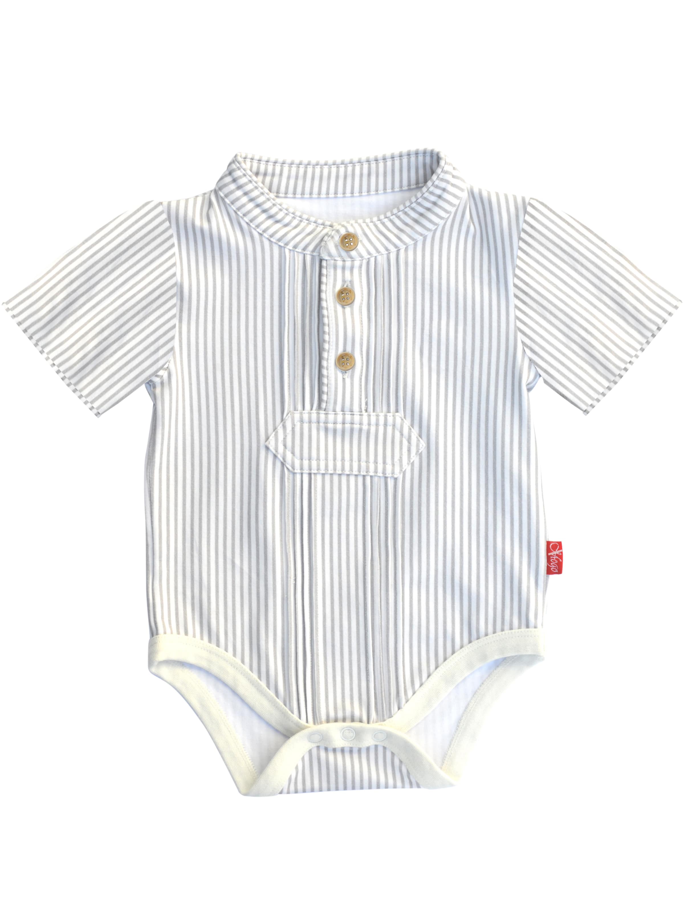 Mogo Romper/Bodysuit 'Greihut' in Grey: front
