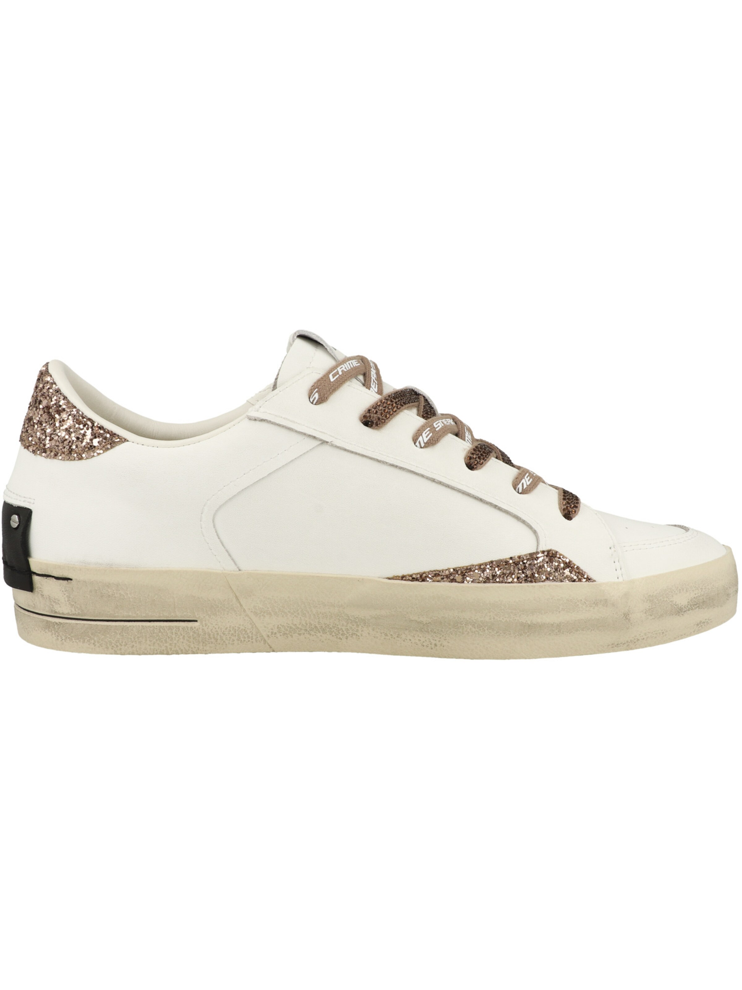 Baskets basses ' SK8 DELUXE ' Crime London en blanc