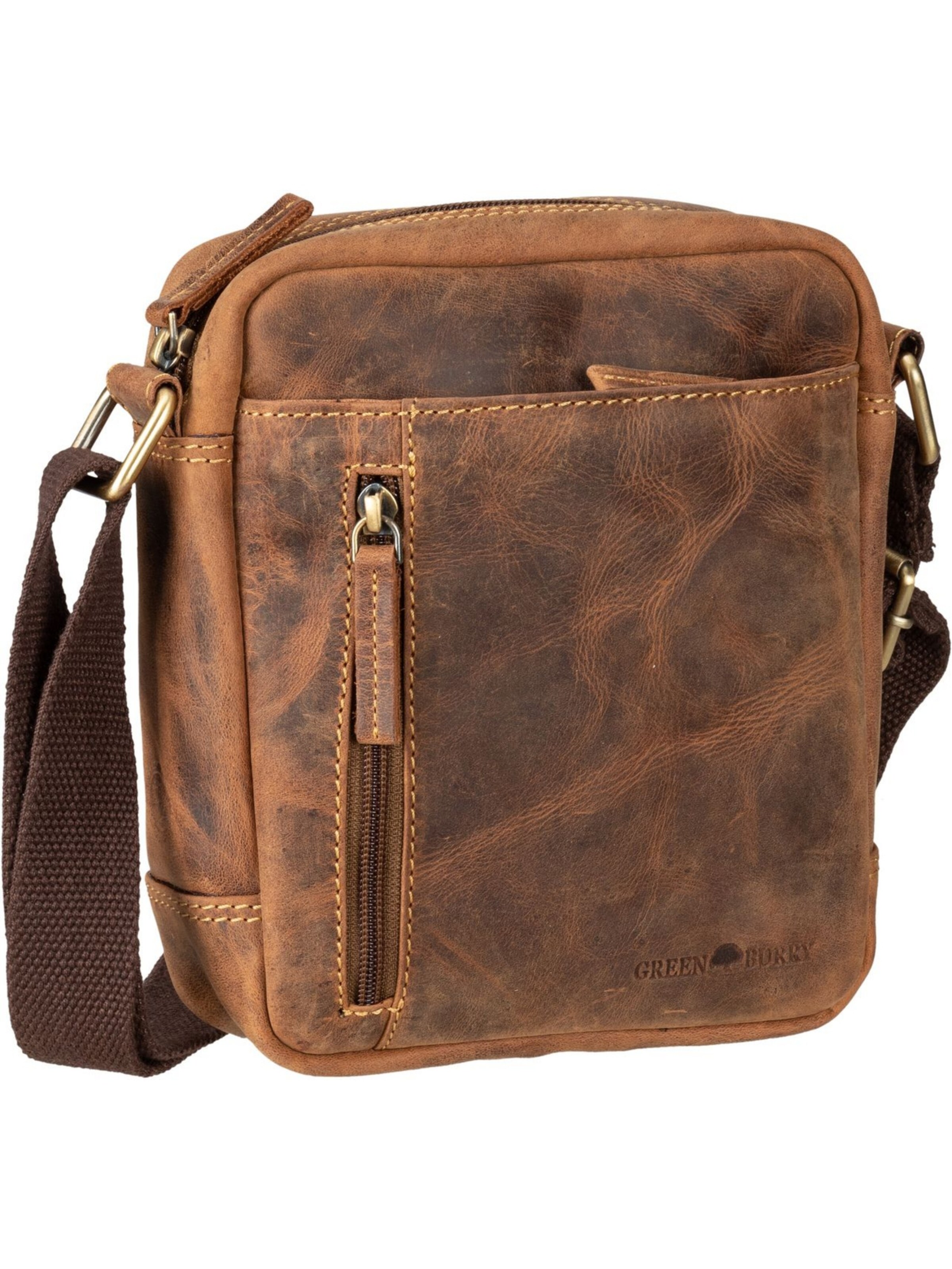 Borsa a tracolla 'Vintage 1556' di GREENBURRY in marrone: frontale