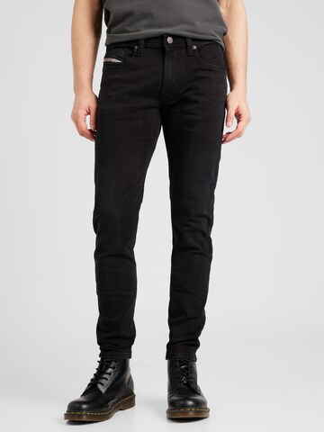 DIESEL Slimfit Jeans '1979 SLEENKER' in Zwart: voorkant