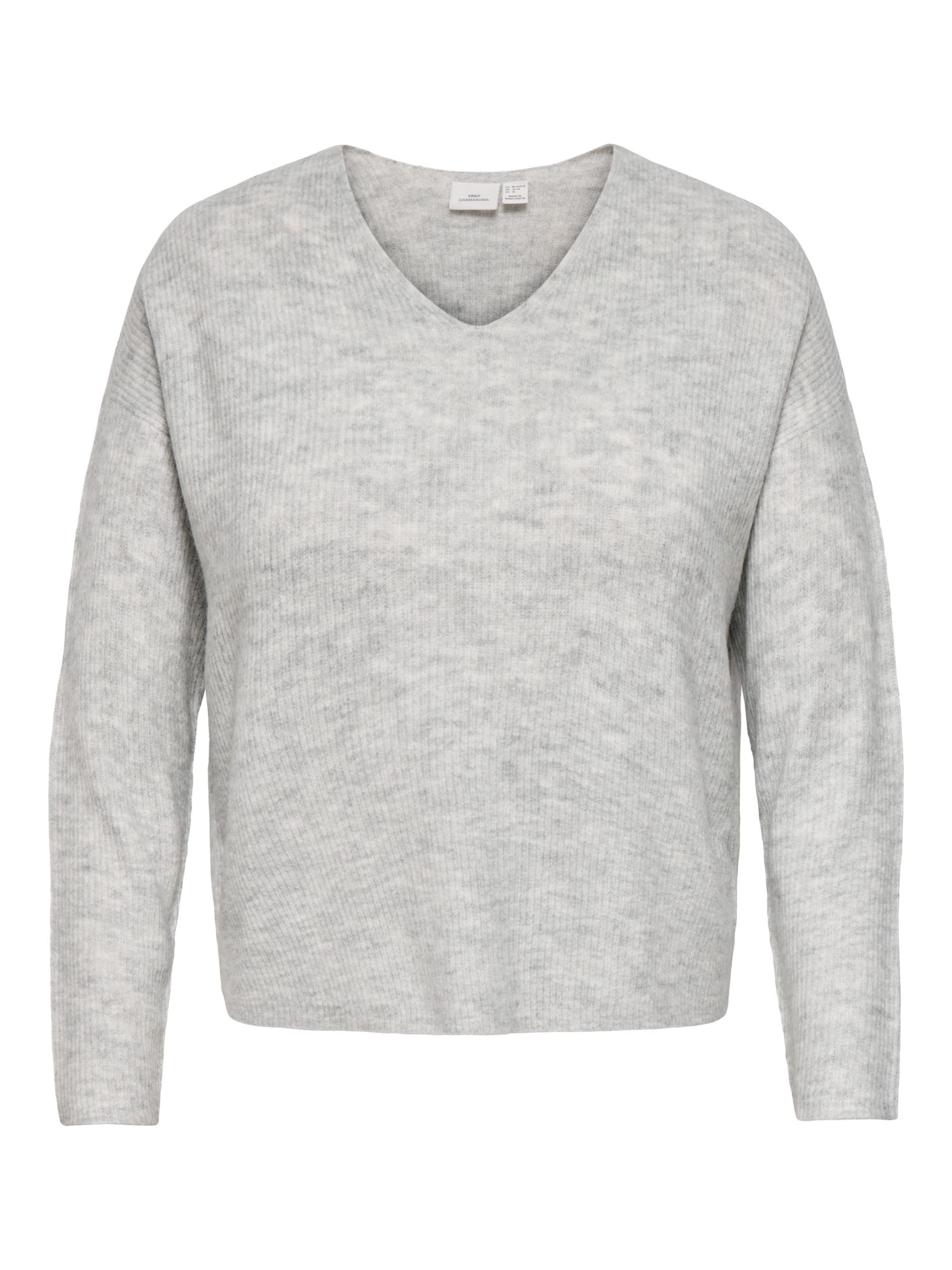 ONLY Carmakoma - Jersey 'CARCAMILLA' en gris: frente