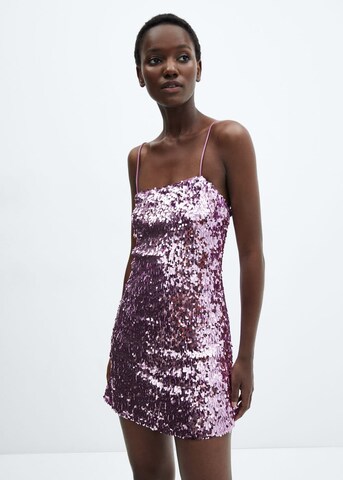 MANGO Cocktail Dress 'Xtear' in Purple: front