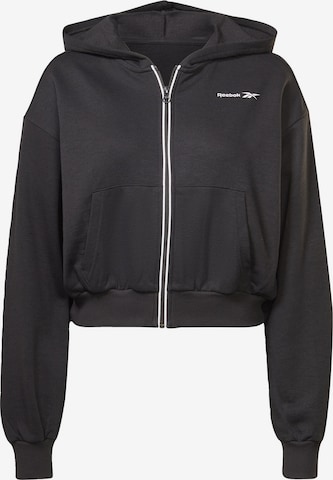 Reebok Sportsweatshirt in Schwarz: predná strana