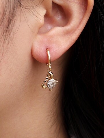 Boucles d'oreilles 'CRABBY' Cala Rose en or