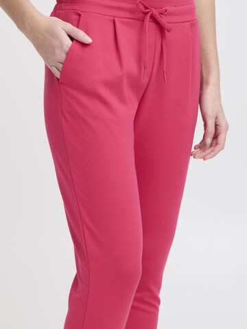 ICHI Tapered Stoffhose ' IHKate ' in Pink