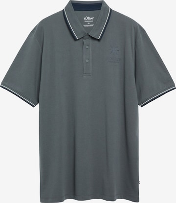 s.Oliver Men Big Sizes Shirt in Grey: front