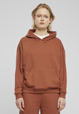 Urban Classics Sweatshirt in Brown: front