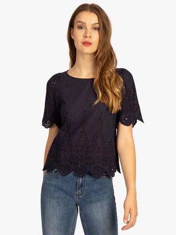 APART Blouse in Blue: front